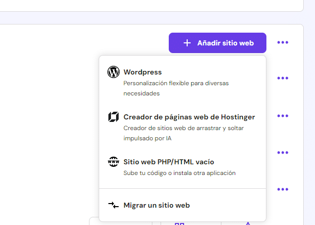 Instalación de WordPress desde Hostinger