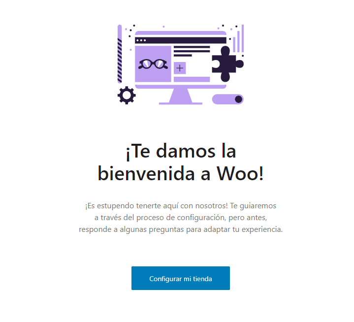 Asistente instalación WooCommerce