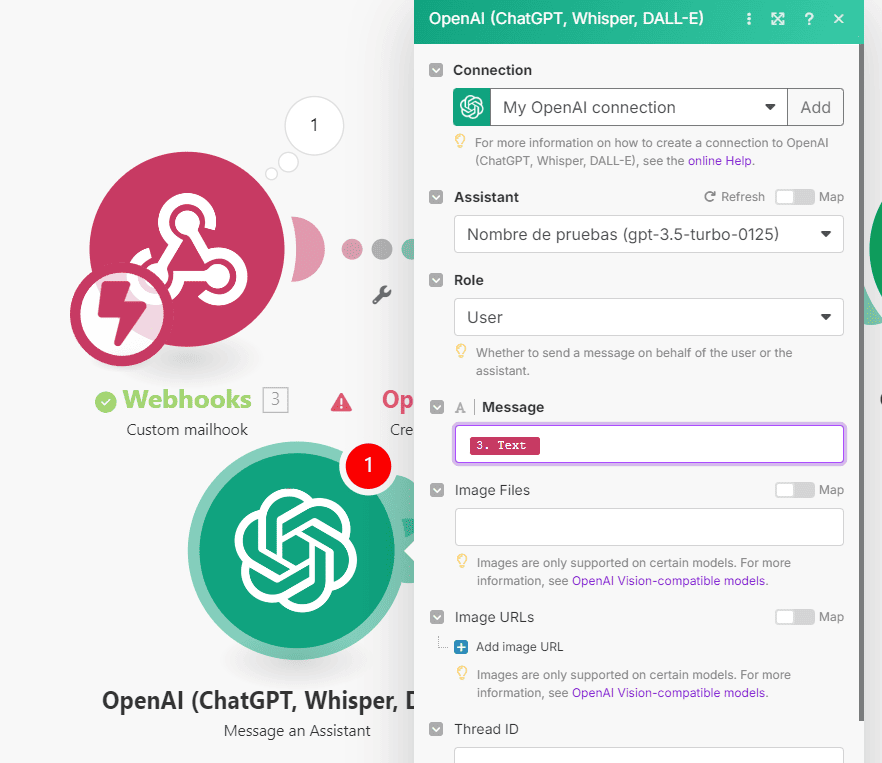 Conexión de Make con los asistentes de OpenAI