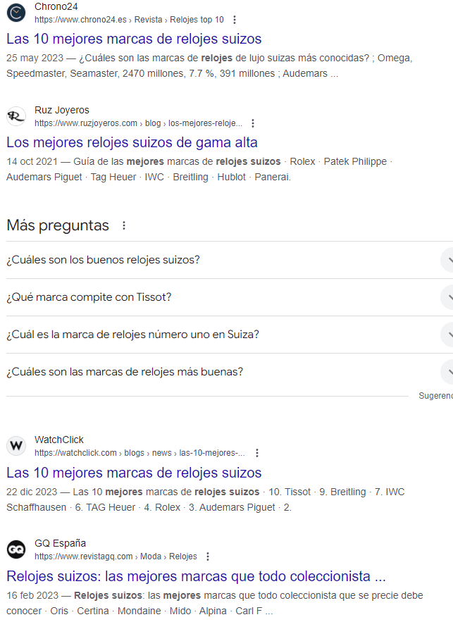 Fecha en los resultados de Google